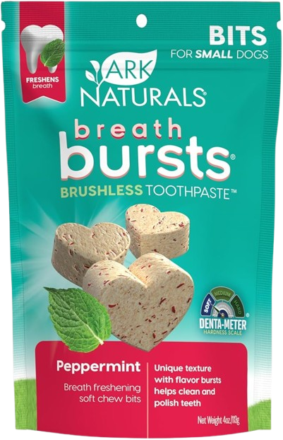 Breath Bursts Dental Bits for Small Dogs, Peppermint